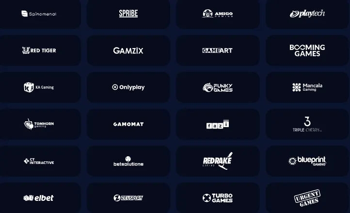 rapter casino top providers